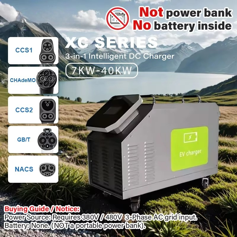 Entrée d'alimentation CA triph - Portable Dc Fast Charger 20Kw Ccs2 avis et prix